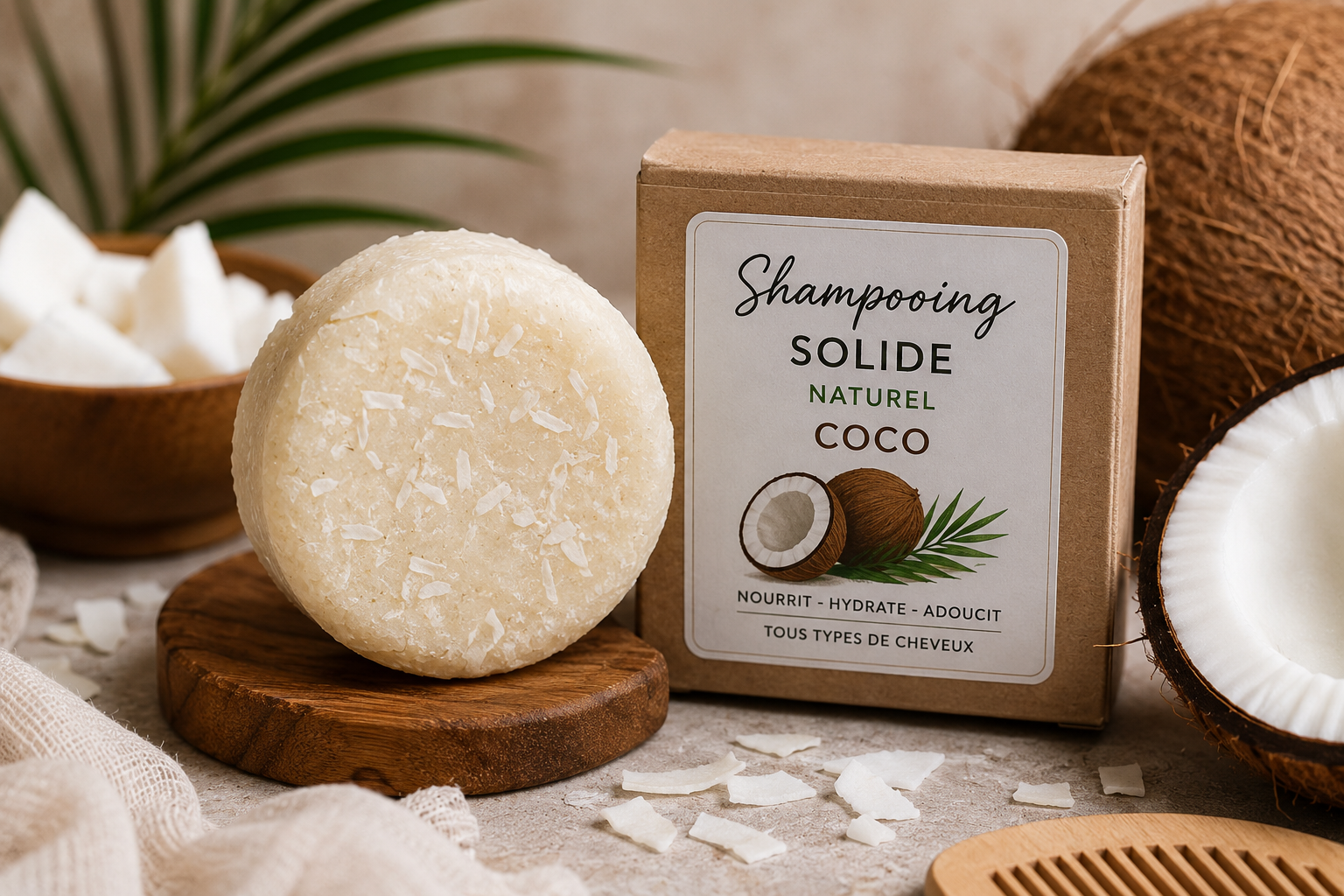 Shampoing solide naturel